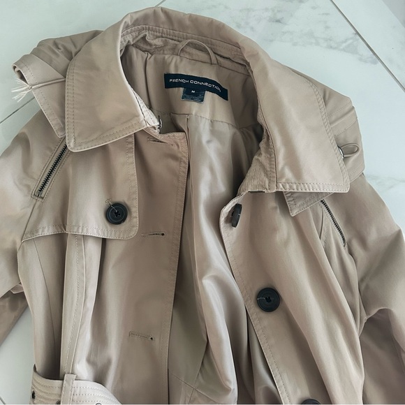 French Connection Belted Waterproof Trench Coat - Picture 4 of 8